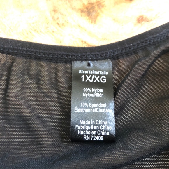 Rene Rofe Black Lace with mesh cutout bralette - Picture 4 of 6